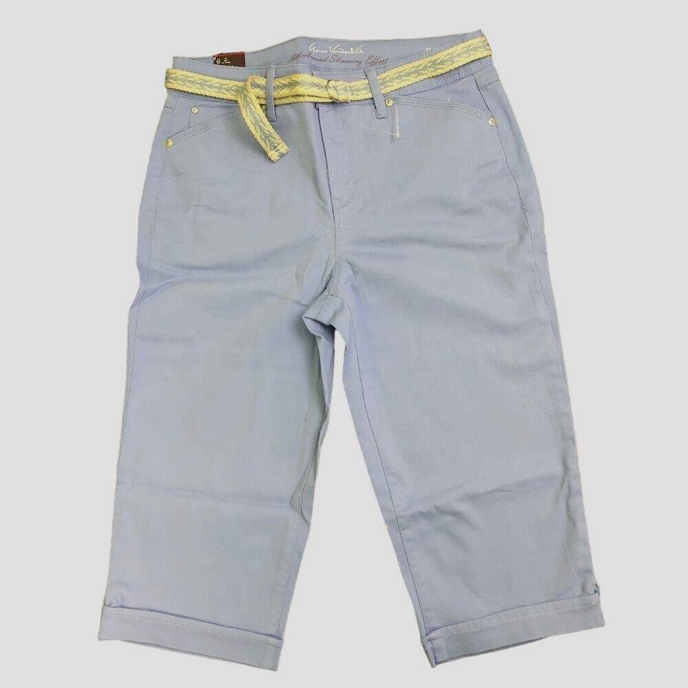 Gloria Vanderbilt Pants Lillian Capri Skimmer New 8